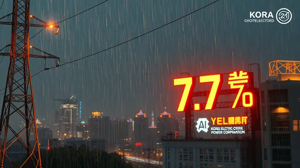 한국전력 주가 5