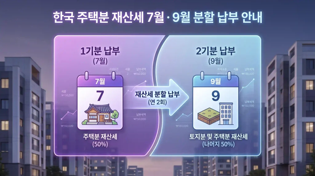 재산세 납부기간 2026|7월·9월 언제까지? 조회·납부방법 총정리 4 jaesanse july september payment
